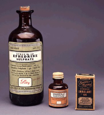 Vintage Bottles of Ephedrine